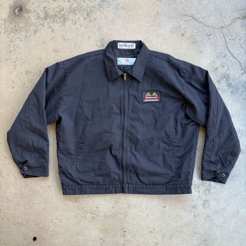 Detroit Jacket Style Men's XL Black Workwear Full Zip G&K Services
